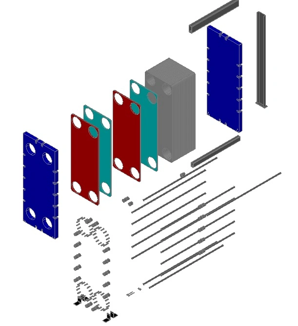 Gasket Heat Exchanger Gea (N40, 184, NT100, NT150L)