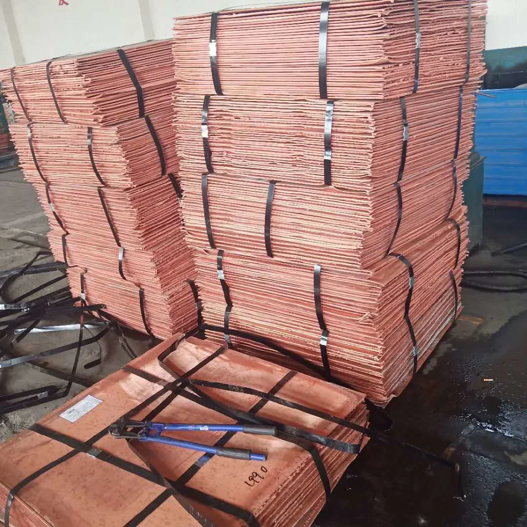 Copper Cathodes Plate 99.99% Mainly Applied to Heat Exchangers